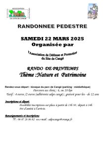 RANDO  DE PRINTEMPS Thème : Nature et  Patrimoine # Saint - Avertin @ Domaine de Cangé | Chambray-lès-Tours | Centre-Val de Loire | France